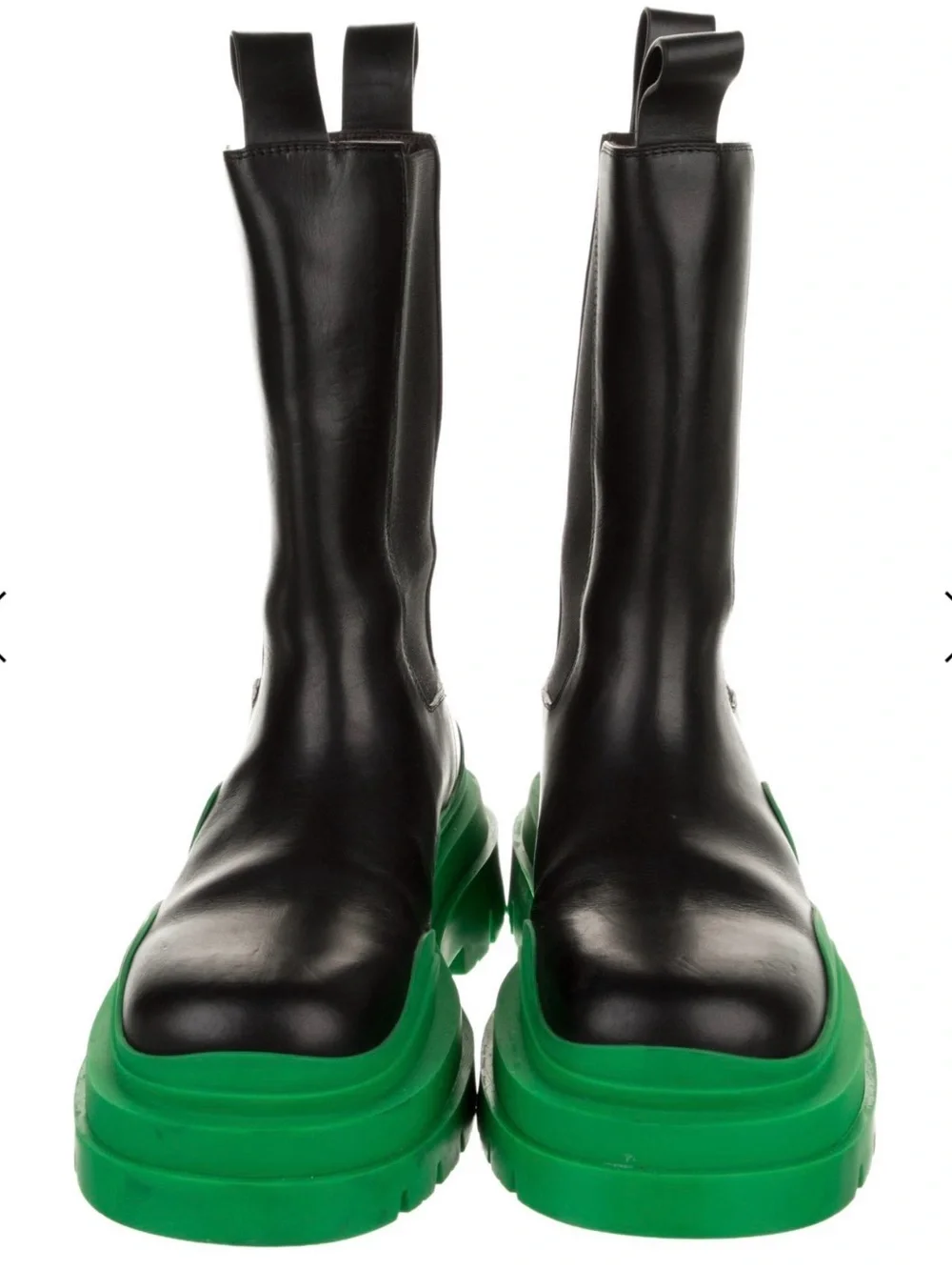 Bottega Veneta Leather Colorblock Pattern Chelsea Boots sz 9 IT 39